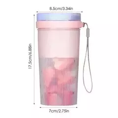 Imagem do Mini Liquidificador Portátil Usb 400ml Copo Mixer De Suco