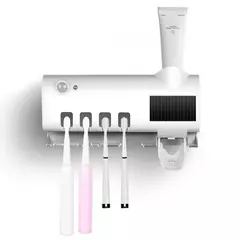 Suporte Escova de Dentes Esterilizador Com Luz UV Antibacteriano Decoracão Banheiro - Sua loja on-line Onlinemystore.com.br 
