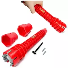 Chave Hidráulica Ferramenta Profissional Para apertar cano Instalar Torneira 8 em 1 Chave de Encanamento - comprar online