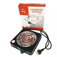 Fogão Fogareiro Elétrico 1000W Cooktop 1 Boca 4cores Qualquer Panela Portátil Casa Camping 110V/220V
