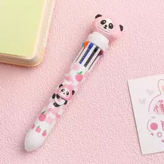 10 Cores Caneta Esferográfica Astronauta Kawaii Cartoon Urso Unicórnio Coelho Borboleta Press-type Color Pen Stationery - comprar online