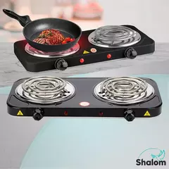 Fogão Elétrico 2 Bocas Portátil Camping Cooktop Cozinha 110v 220v - comprar online