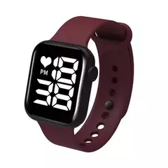 Relógio Feminino Digital Eletrônico Led Quadrado masculino à Prova D'água - loja online