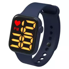 Relógio Feminino Digital Eletrônico Led Quadrado masculino à Prova D'água