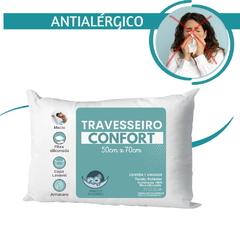 kit 2 Travesseiros 50x70 100% Fibra De Silicone Antialérgico com zíper na internet