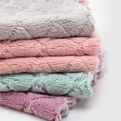Imagem do Kit 10 Peças Pano De Limpeza 25x15CM Pano Super Absorvente Microfibra Para Limpar De Cozinha