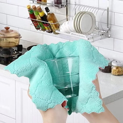 Kit 10 Peças Pano De Limpeza 25x15CM Pano Super Absorvente Microfibra Para Limpar De Cozinha - Sua loja on-line Onlinemystore.com.br 