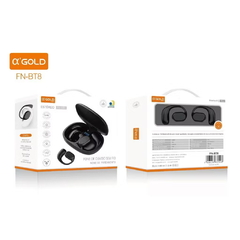 ￼Fone De Ouvido Bluetooth Preto/Branco A' Gold FN-BT8 - loja online