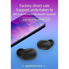 A6S TWS Fone De Ouvido Sem Fio Bluetooth 5.0 Estéreo Macaron Mini Fones Para Android Ios Smartphones