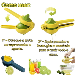 Imagem do Espremedor de Limão Laranja Giratorio DE PLASTICO Pratico Cozinha Suco Frutas