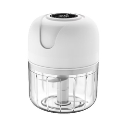 Mini Processador Elétrico de Alimentos Portátil com 3 lâminas de aço inox USB 250 ml Bivolt - loja online