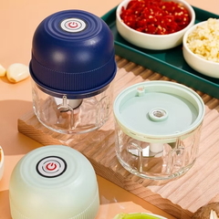 Mini Processador Elétrico de Alimentos Portátil com 3 lâminas de aço inox USB 250 ml Bivolt na internet