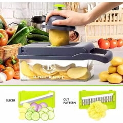 Imagem do Cortador Multifuncional 16 Peças Fatiador De Verduras E Legumes Utensílio De Cozinha