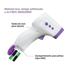 TERMOMETRO DE TESTA INFRAVERMELHO LASER DIGITAL A PILHA HL-E31 - loja online