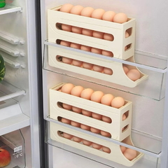 ￼Porta Ovos Deslizante Organizador Para Geladeira De 4 Camadas Automática Rolantes(cor aleatória) na internet