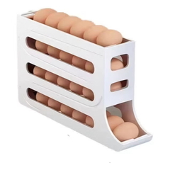 ￼Porta Ovos Deslizante Organizador Para Geladeira De 4 Camadas Automática Rolantes(cor aleatória) - comprar online