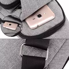 Bolsa de ombro masculina anti-roubo com entrada para carregador usb - Sua loja on-line Onlinemystore.com.br 