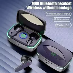 Fone De Ouvido e Carregador de Celular Portátil Bluetooth Sem Fio 5.3 Fone Estéreo - loja online