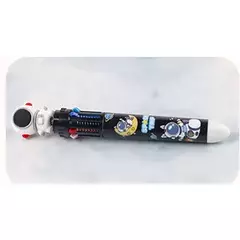 10 Cores Caneta Esferográfica Astronauta Kawaii Cartoon Urso Unicórnio Coelho Borboleta Press-type Color Pen Stationery - loja online