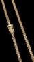 Corrente Cadeado Dupla 3,5mm (70cm) 