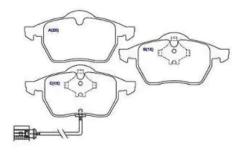 Pastilha Freio HFP5092 A3 1.8T 20V 96/03 TT 1.8 96/06 Golf 1.8 Turbo 10-97/05 Dianteira - comprar online