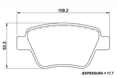 Pastilha de Freio N-1742 A1 12/ A3 03/18 Golf 09/ Jetta 10/18 Passat 12/ Beetle 10/16 EOS 06/ Traseira - comprar online