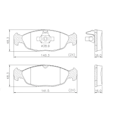 Pastilha de Freio P-82 Agile 09/14 Celta 09/16 Corsa Classic 07/16 Montana Prisma 09/20 1.0 1.4 Dianteira - comprar online