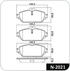 Pastilha de Freio N-2021 Cla 180 200 220 250 45 AMG 13/ C180 14/ E180 E200 E220 16/ Dianteira Com Chapa Anti-Ruído na internet