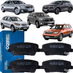 Pastilha de Freio N-1704 Santa Fe 10/ Equus 12/ Mohave 08/17 Sorento 09/18 Musso 18/ Traseira