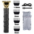 Imagem do Máquina de corte de cabelo clippers recarregável barbeador elétrico profissional aparador de cabelo para homens e barbeiros