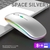 Imagem do Mouse sem fio carregamento luminoso 2.4g usb Tablet telefone computador bluetooth