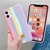 Capa de telefone para iphone com listra colorblock - loja online