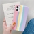 Capa de telefone para iphone com listra colorblock na internet