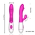 Imagem do Vibrador feminino motor duplo, brinquedo adulto em silicone com 30 de velocidade