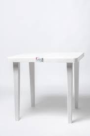 MESA FLORIDA 78 X 78 CUAD. BLANCA/NEGRA - comprar online