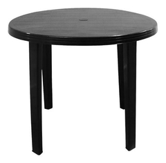 MESA REDONDA 85 CM FLORIDA BLANCA/NEGRA
