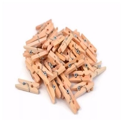MINI BROCHE X 100 MADERA 2,5 COLORES