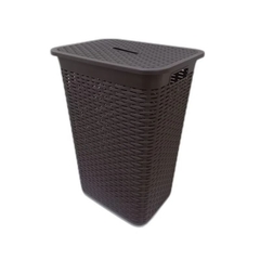 CANASTO P/ROPA RATAN C/ TAPA POO