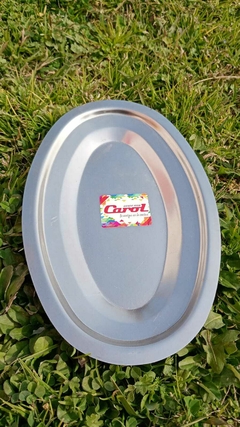 FUENTE ACERO OVAL 33CM CAROL