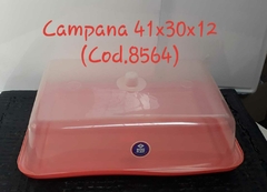 CAMPANA RECT. C/PLATO 41X30X12
