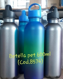 BOTELLA PET DEGRADE/GRAFITO 600ML MM
