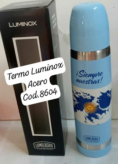 TERMO ACERO LUMINOX 1LT MALVINAS ARG - comprar online