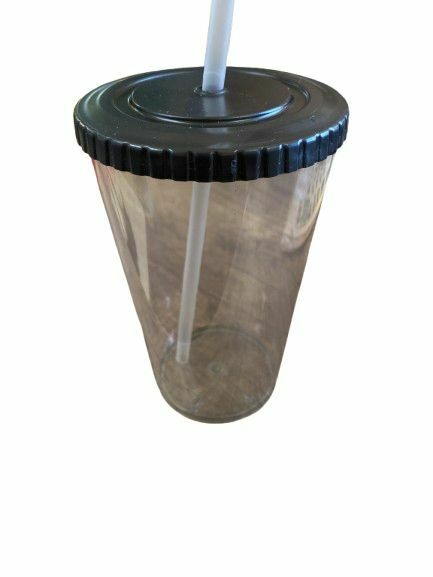 VASO CRISTAL C/TAPA Y SORBETE - comprar online
