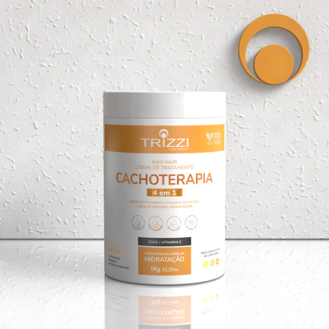 Creme Cachoterapia 4 em 1 Coco+ Vitamina E 1Kg Trizzi