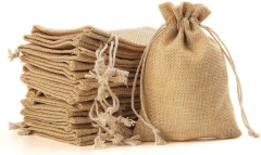 Bolsa de arpillera 25 x 35 cms a doble amarre - comprar online