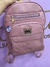Mochila Grande Rosa Sintético PU