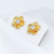 Brinco Flor com Zircônia