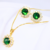 Conjunto Zircônia Verde