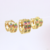 Trio Brinco de Argola Click cravejado em zircônia multicor - comprar online