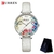 Curren feminino assista topo da marca de luxo ouro feminino à prova D'água relógio malha pulseira aço inoxidável flor relógio pulso na internet